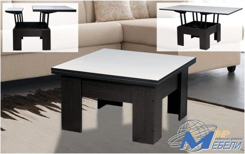 Стол трансформер. Габаритные размеры 0.83х0.815(1.63)х0.48(0.81)м