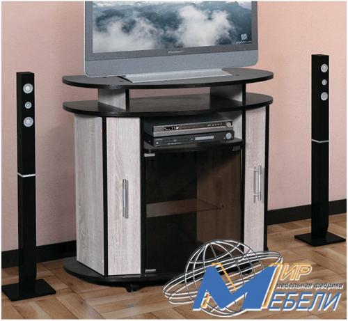 TV ОВАЛ+DVD. Габаритные размеры 0.85х0.78х0.42м