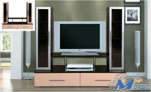 Стойка-19. Габаритные размеры 1.8х1.58х0.52м. Размер под TV 1.2х1.0