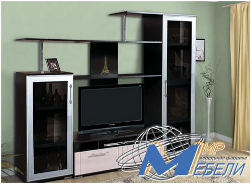 Стойка-21( с алюминиевым профилем). Габаритные размеры 2.15х1.78х0.44м. Размер под TV 1150х648